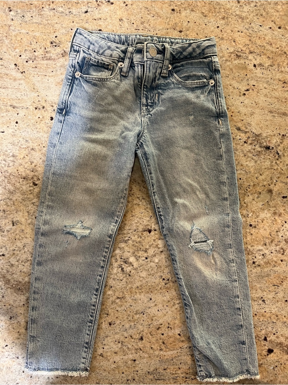 GAP Light Blue Distressed Kids Denim Jeans